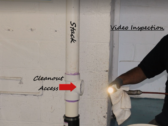 Video Inspect the Main Sewer Line.